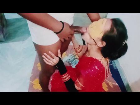 Freshly Bhabhi Red Colour Saree Gonzo Sex