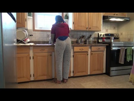 Syrian Wife Lets Legal Yr Aged German Stepson Make Love Her In The Kitchen