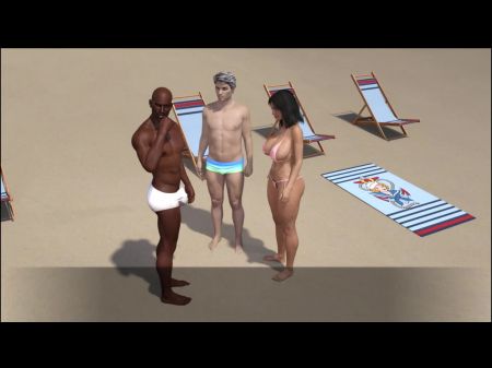 Project Excellent Wife - Brief Tales - Merry Gave A Big Black Cock A Oral Pleasure And Got Dicked Hard In The River .
