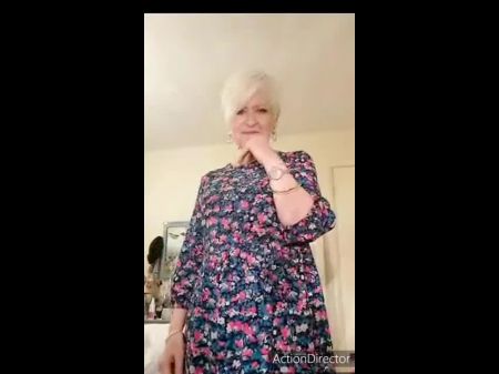 Part Two 65year Elder Grandmother Cute Figure Getting Off On Webcam