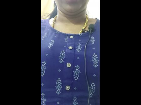 Chithi Role Play , Tamil Ponnu Unclothed Muddy Talk Demonstrate