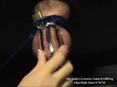 Taunt & Denied In Chastity In Gloryhole By Ms . Sadie