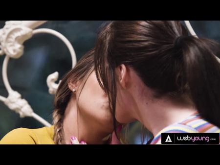 Sorority Babes Get Intimate While Inspecting & Have Their First Lezzy Experience