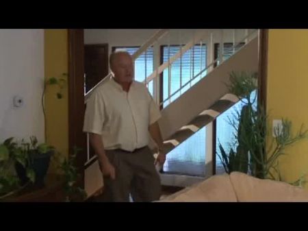 Olive Skin Hottie Screws Much Old Man Then Takes Cum Load On Her Face