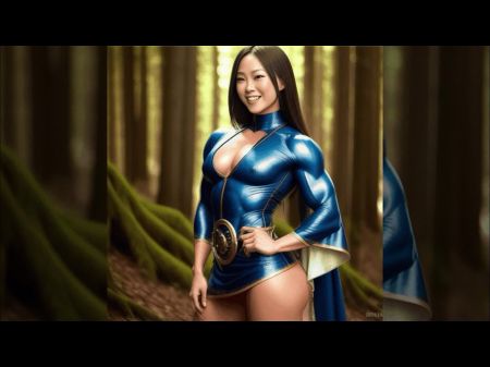 Ladies Gaining Muscle In The Forest - Ai Toon - Looks Real But Not