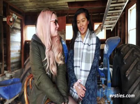 Sesión De Making Lesbian Love Amateur Con Hanna Y Jin 