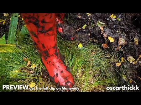 Preso na visualização de lama visualização Oscar de espessura 