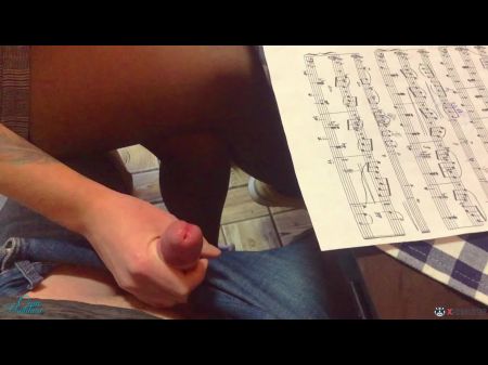 College Girl In Tights Masturbates Classmate Under The Table During Lesson