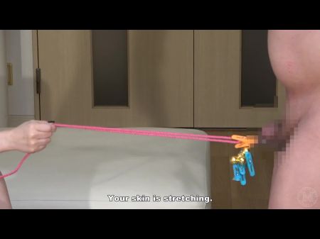 La Señora Japonesa Entrena A Su Esclavo Para No Obtener Erecciones 