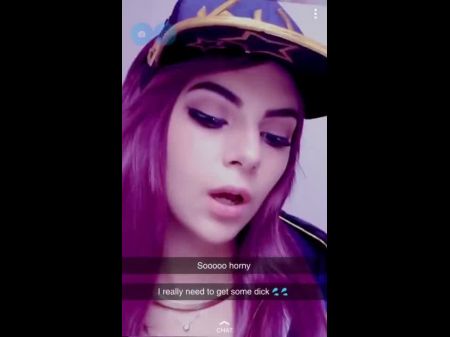 Snapchat Akali Costume Play