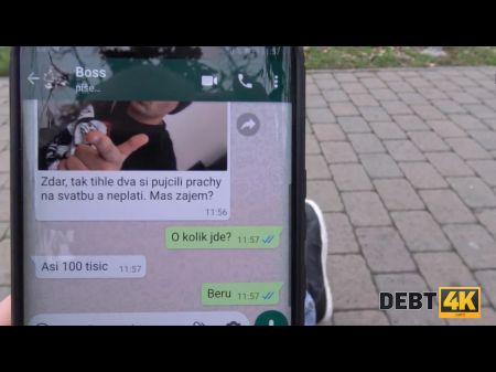 Bräutigam muss Bräute Sex mit eindringlichem Schuldensammler 