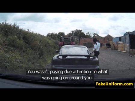 UK Police MMF Trio im Freien mit Pulled Kerl 