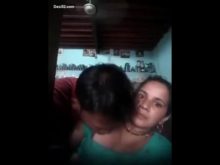 Desi Aunty Having Romance With Young Man