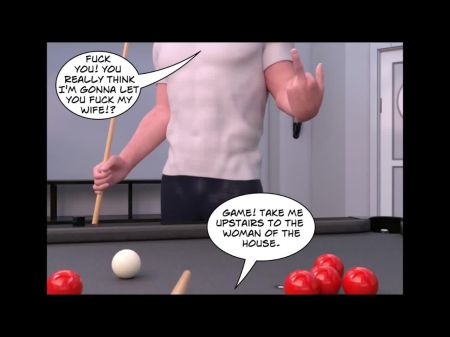 Hot Wife fickt den besten Freund des Ehemanns, weil er eine Wette verloren hat (3D -Comic) 
