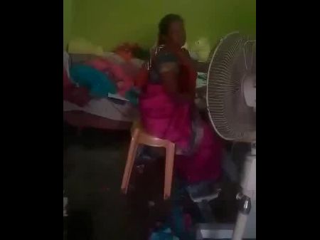 Satin Silk Saree Aunty