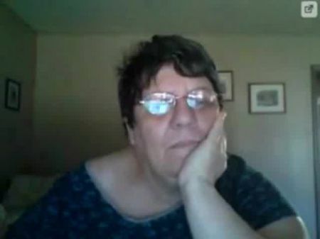 Fett Amateur Oma In Der Webcam R20 