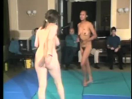 Black vs White Nude Wrestling 