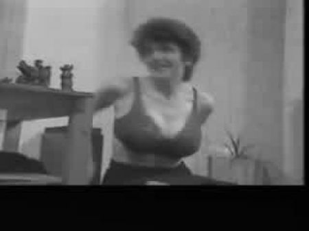 CBT Big Tits Classic Retro Vintage 50er schwarz -weißer Knoten 7 