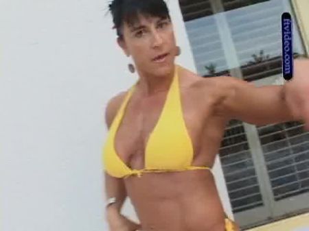 Ng Fbb Flexing In Swimsuit