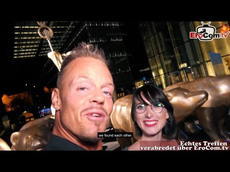 Real Street Night Meeting With German Lightweight Nubile Mega-bitch