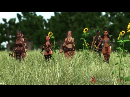 Una rubia sexy tiene sexo anal con Dickgirl Hot Hot 3d en la isla 