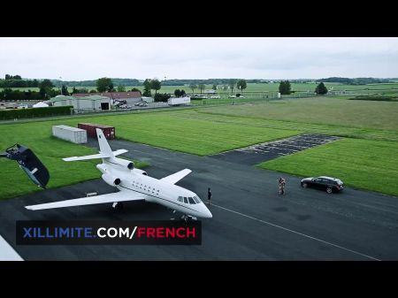 Anal Trio in einem Privatjet 