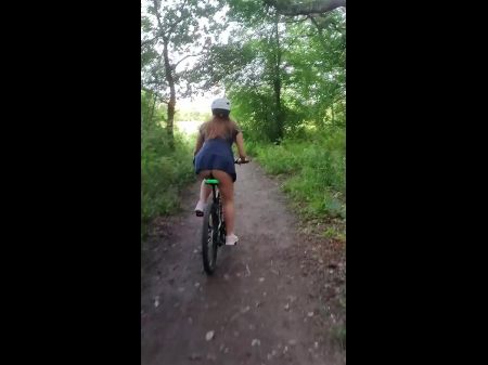 Fantastic Cyclist On A Walk , Avidly Drank All My Nut-juice