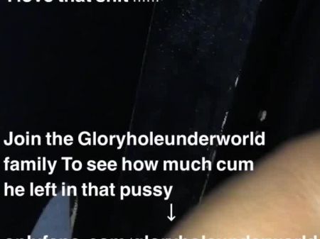 Gloryhole Creampie, gotejamento cum 