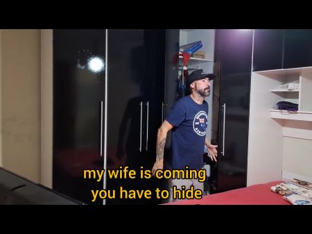 Broma Con Su Esposa Con Los Ojos Amigos Con Los Ojos Vendados En Tiempo De Sexo 