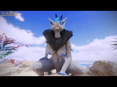 Zoroark在海滩和树林里操了。 