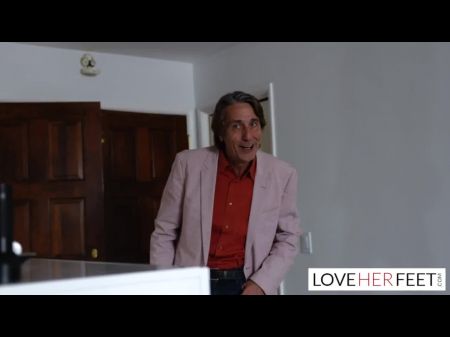 Bella Rolland Giantess Feet Get A Licking From Her Landlord