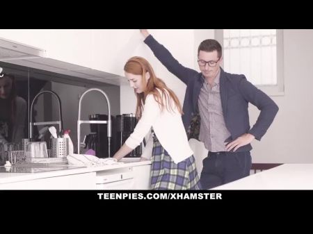 Teenpies - Petite Breast Ginger Teenage Pulverized And Filled With Cum