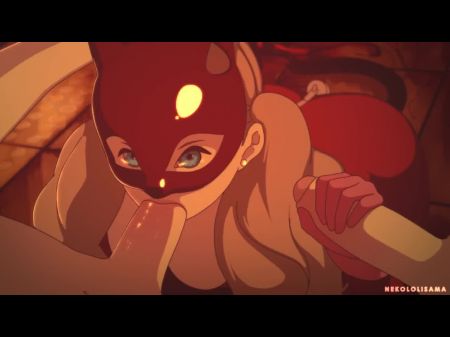 juguetes de Ann Takamaki con dos pollas 