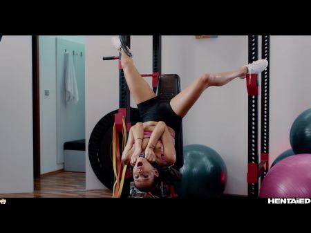 Real Life Hentai - Quadruple Anal Invasion - Veronica Leal Drilled And Loaded With Cum In Gym
