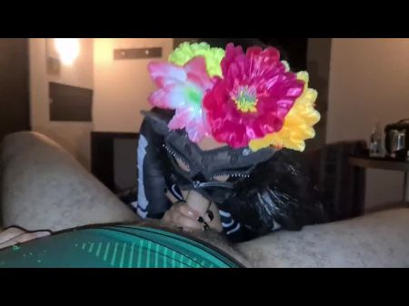 Teen folla a un extraño en la fiesta de Halloween sin condón 