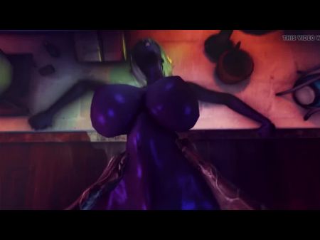 3d Black Wild Doll Get Nut Nectar In Her Pusy