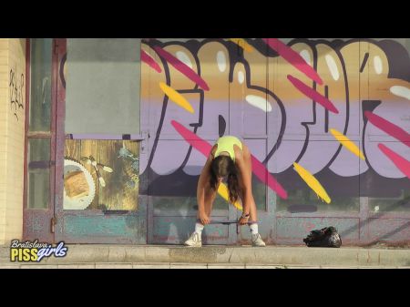 Julia Sinn Bratislava Street Pissing 