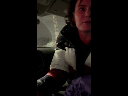 Echter Sex im Auto Creampie POV Blowjob mit Darcy Dark 