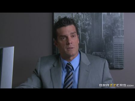 Schwarze Strümpfe Sekretärin Eva Angelina Hard Ficken 