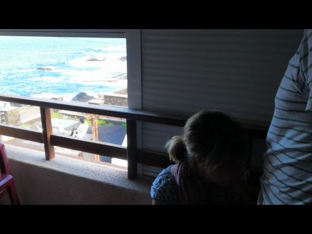 Balcony Oral Job Really Close To Other People