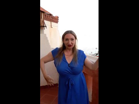 Heißeste vollbusige Milf aller Zeiten von BBC Dildo in schwarzen Strümpfen und sexy Dessous nach Striptease 