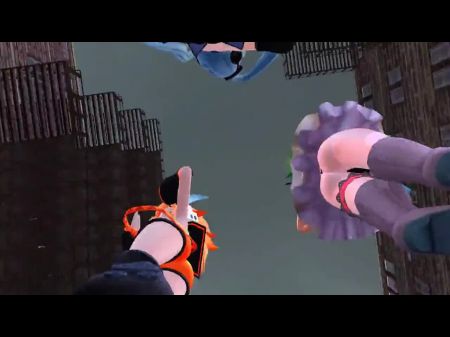 Mmd Three Lovelies With One Squirting Near The End Gv00098
