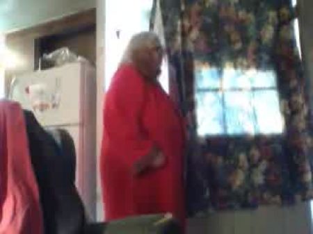Stellar Plus-size Granny Demonstrating Off