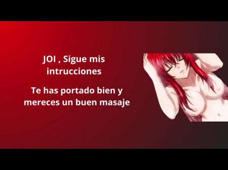 JOI فقط للرجال الذين يتصرفون جيدًا ، تعطي امرأة ساخنة تعليمات للحصول على تدليك جيد 