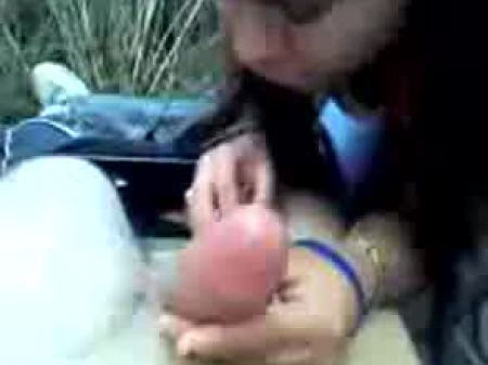 Indian Chick Blow At Forest