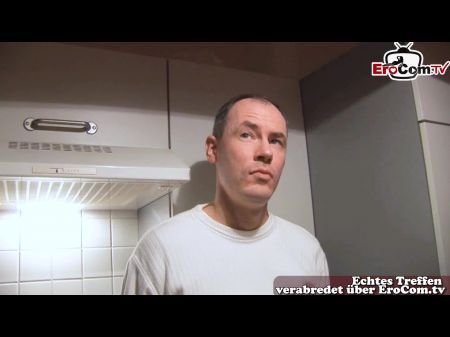 German Fledgling Casting With Curly Hair Obese Housewife Next Door