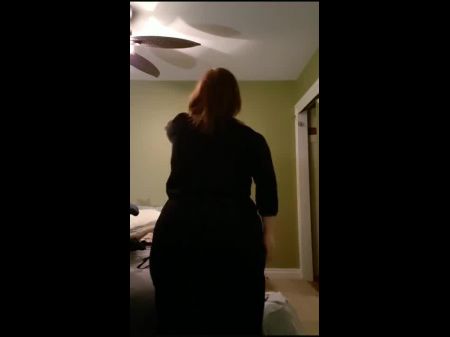 Plump & Big-boobed Bbw Attempting On Clothes