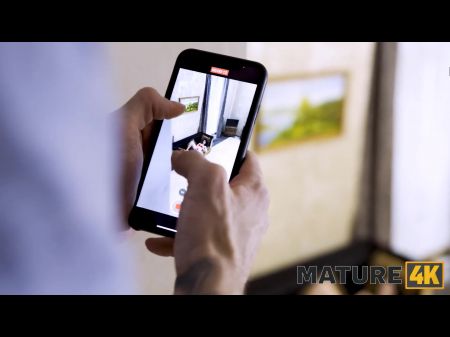 madure4k. Mulher madura no sutiã vermelha é bisbilhotado por seu próprio enteado com tesão 