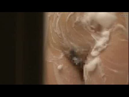 Asian Cougar With Brilliant Nips In The Bathroom