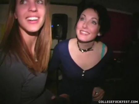 Teenage Lezzies Lick Twat At Frat Soiree